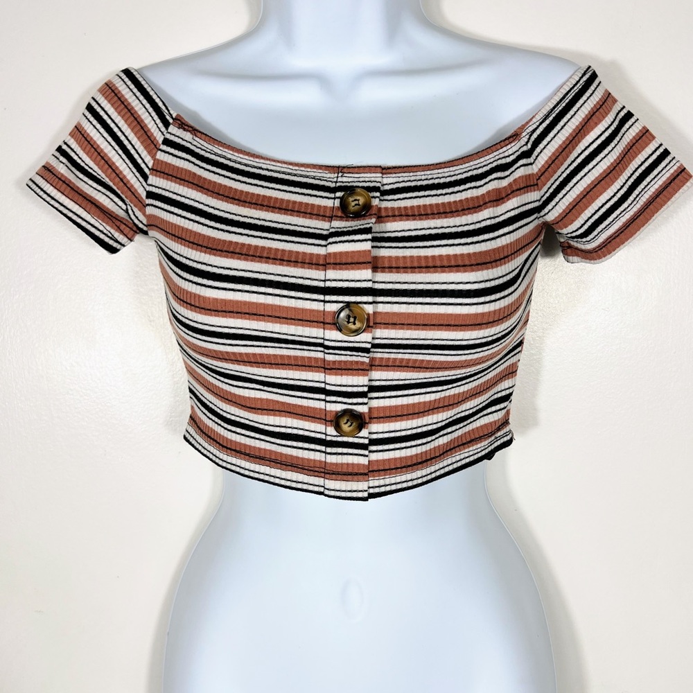 Striped crop top size small